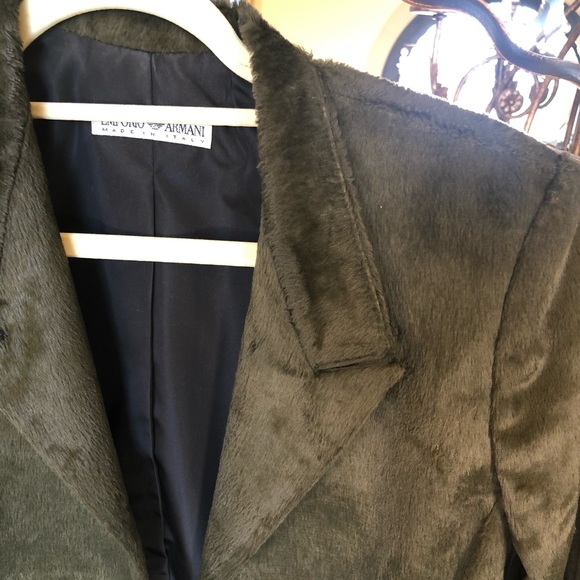Emporio Armani Olive Green Blazer - Picture 2 of 8